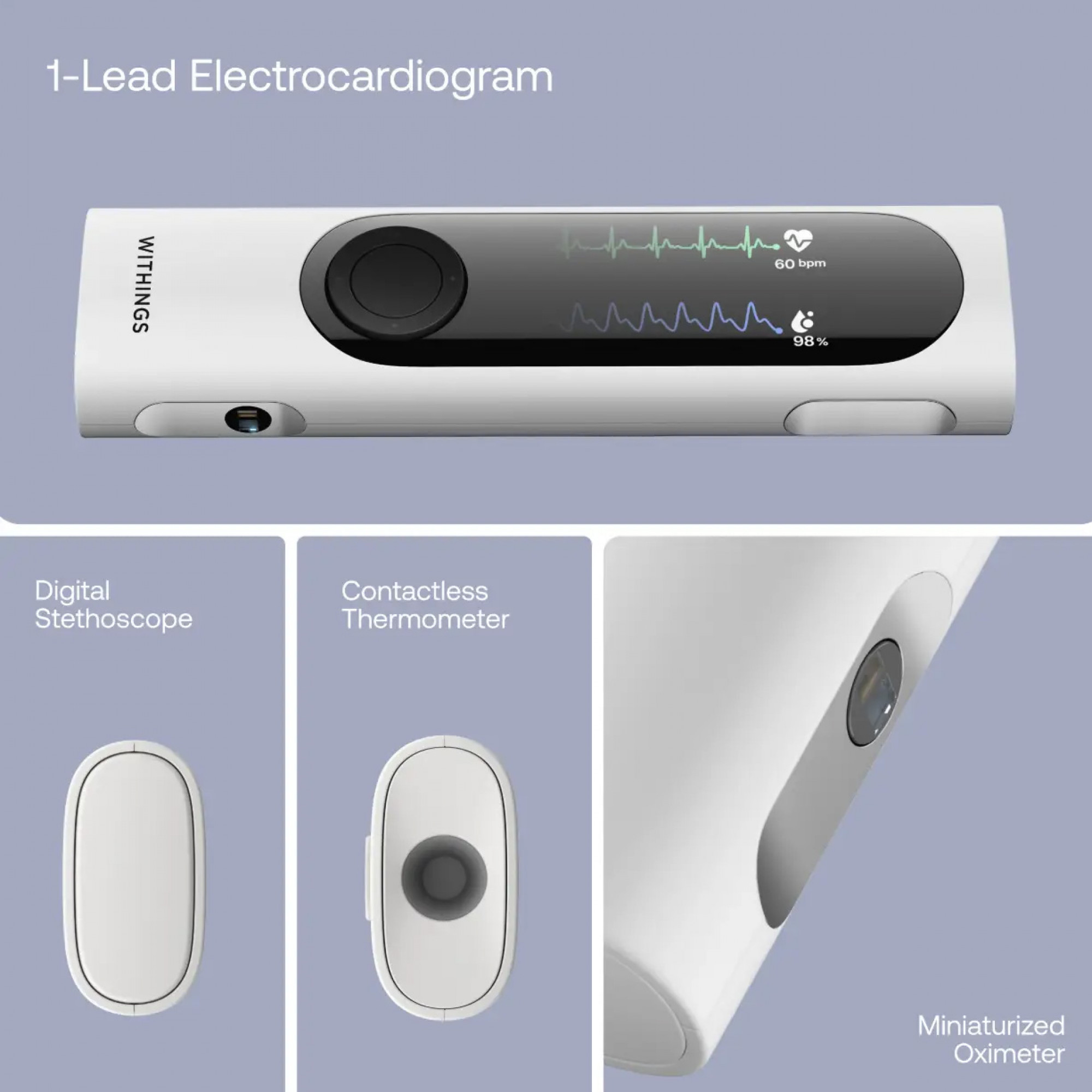 Пристрій 4 в 1 для домашнього медичного огляду Withings BeamO